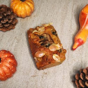 Cake individuel au potimarron, lardons et champignons